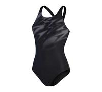 Speedo - "Hyper Boom" Badeanzug für Damen (Schwarz/Grau) EU 34 / UK 6