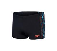 speedo hyper boom panel badeanzug schwarz rot 85 cm