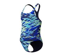 Speedo Hyperboom Print Medalist Swimsuit Blau 12 Years Mädchen