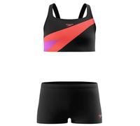 Speedo Hyperboom Butterfly Back Two Piece Damen Bustier, schwarz 140