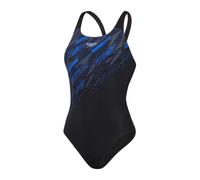 Speedo - "Hyperboom Placement" Badeanzug für Damen (Schwarz/Blau) EU 34 / UK 6