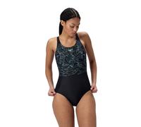 Badeanzug SPEEDO "Womens HyperBoom Placement Muscleback", Damen, Gr. 44, N-Gr, alfalfa gree, Obermaterial: 100% Polyester, sportlich, Badeanzüge, schnell trocknend (46171719-44) alfalfa gree
