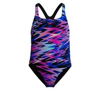Speedo Mädchen Hyperboom Print Medalist One Piece Badeanzug Schwarz 10