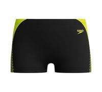 Speedo Hyperboom Splice Aquashort Swimming Trunks | Chlorine Resistant | Quick Drying | Stretch Fabric | Print Detail Aquashort für Jungen, Hyper Yellow, 7 Years-8 Years