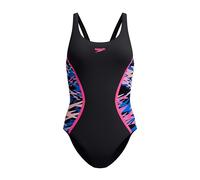 Speedo Hyperboom Splice Muscleback One Piece Schwimmanzug für Damen, Schwarz, 40