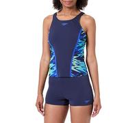 Speedo Hyperboom Splice Schwimm Tankini für Damen, Navy Blau, 36