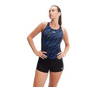 Speedo HyperBoom Tankini Tankini für Damen, Schwarz/Blau, 40
