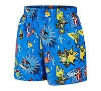 Speedo Jungen 11" Watershort zum Schwimmen lernen | Schwimmhose | Schnelltrocknend | Bequemes Stretchmaterial Schwimmbekleidung, Bondi/Canary/Cherry Pink, 3-4