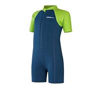 Speedo Jungen Essential Neoprenanzug zum Schwimmen Lernen | Schwimmunterricht | Weiche Haptik | Neopren Schwimmbekleidung, Harmony Blue/Green Lizard, 9-12M