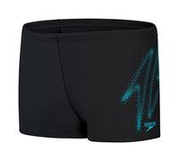 Speedo Jungen Hyper Boom Placement I Aquashort, Schwarz/Bolt, 13-14 Jahre