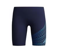 Speedo Jungen Lagenschwimmhose mit Logo | Schwimmtraining Kinder | Hochentwickeltes Material | Sportliches Design Schwimmbekleidung, Sugar Blue/Celeste/Iris Mirror, 7-8