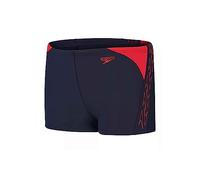 Speedo Jungen Hyper Boom Splice I Aquashort, Marineblau/Fed Rot, 13-14 Jahre