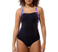 Speedo Print Luna Lustre Damen Badeanzug, schwarz 48