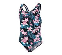 Speedo Mädchen Badeanzug Mädchen Alv Spbk Jf Navy/Orange, Jungleglow Schwarz/Weiss, 13-14, 68-07386