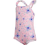 Speedo Mädchen Girls Koko Koala Allover Thinstrap Badeanzug, Galinda/Hard Candy/Powder Blush/Marine Blau/Blau, 3 Jahre