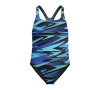 Speedo Mädchen Hyperboom Allover Medalist Badeanzug | Schnell trocknend | Fitness | Chlorbeständig Cobalt Pop 5-6