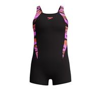 Speedo Mädchen Hyperboom Splice Legsuit | Chlorbeständig | Schnell trocknend | Stretchmaterial | Bequeme Passform | Einteiler Schwimmbekleidung, Coral Sands, 5-6