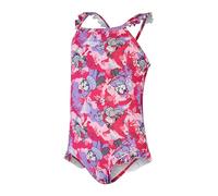 Speedo Mädchen Learn to Swim Printed Frill Thinstrap Badeanzug, Rosa/Violett, 4 Jahre