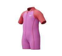 Speedo Mädchen Schwimmen Lernen Neoprenanzug | Schwimmunterricht | Weiche Haptik | Neopren Schwimmbekleidung, Neon Violet, 6-9M