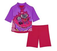 Speedo Mädchen Sonnenschutz Oberteil & Shorts zum Schwimmen Lernen | Mädchen | Urlaubsbekleidung | UV-Schutz Schwimmbekleidung, Cherry Pink/Sweet Taro, 6-9M