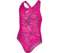 Speedo Mädchen Swimwear Boom Allover Splashback, Electric Pink/Black, 116, 8-10843B352