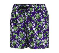 Speedo Marvel Allover 13" Jungs Watershort, Hulksmash Green/Lila, L