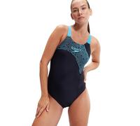 Speedo Medley Logo 1 Piece Badeanzug für Damen, Navy/Blau, 46