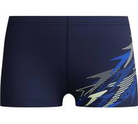 Badehose SPEEDO "Medley Logo Aquashort" Gr. 164, nvy, blu, Badehosen, 164 (158), N-Gr, Obermaterial: 80% Nylon, 20% Elasthan, Badehose, für Kinder und Jugendliche, mit Frontfutter, mit internem Kordel