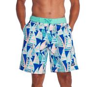 Speedo Men's Standard Swim Trunk Knee Length Boardshort Bondi Printed, 20" Sailing On