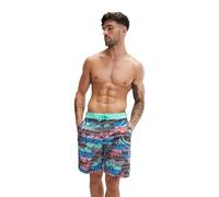 Speedo Men's Standard Swim Trunk Knee Length Boardshort Bondi Striped, 20" Maison Floral
