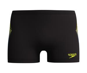 Speedo Panel Badeshorts Herren 7172 - black/hyper yellow XXL
