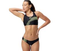 Speedo Placement Bikini Damen chlorbeständig, Farbe:Schwarz-Gelb, Größe:44