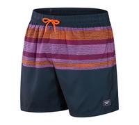 Speedo - "Placement Leisure" Badeshorts für Herren (Marine/Orange) XS