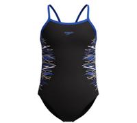 Speedo Placement Thinstrap Muscleback Damen Schwimmanzug, schwarz 164