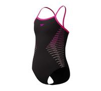 Speedo Plastisol Placement Thinstrap Muscleback Swimsuit Schwarz 11-12 Years Mädchen