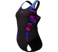 Speedo Damen Badeanzug Frau Placement Laneback Schwarz 42