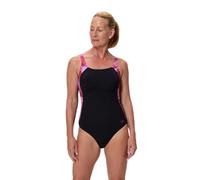 Speedo Badeanzug Print Luna Lustre 1PC BLK/DKPNK Größe 44
