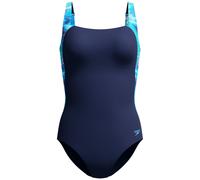 Speedo Print Luna Lustre Damen Badeanzug, blau 46