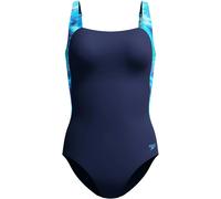 Speedo Print Luna Lustre Damen Badeanzug, blau 48