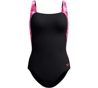 Speedo Print Luna Lustre Damen Badeanzug, schwarz 40