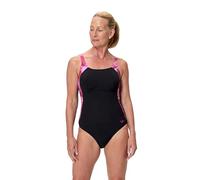 Speedo Badeanzug Print Luna Lustre Einteiler Schwarz Größe 42