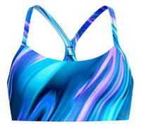 Speedo Printed Racerback Damen Bikini-Oberteil, grün XS