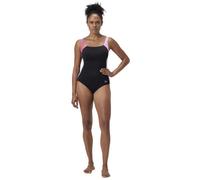 Speedo Shaping LunaLustre Printed Badeanzug für Damen, Neon Violet, 36