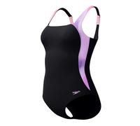 Speedo Shaping LunaLustre Printed Badeanzug für Damen, Neon Violet, 40