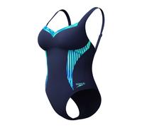 Speedo Shaping Printed Lunaelustre Swimsuit Blau UK 40 Frau