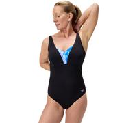 Speedo Shaping Printed OpusGem DD+ Badeanzug Damen 36 Schwarz