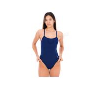 Speedo Fl Solid V-back 2.0 Swimsuit Blau UK 38 Frau