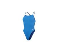speedo solid vback badeanzug blau