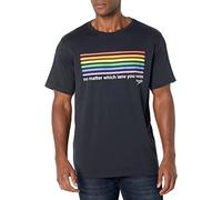 Speedo T-Shirt mit Rundhalsausschnitt, kurzärmelig, Pride Graphic, Unisex-Erwachsene, kurzärmelig, T-Shirt Short Sleeve Crew Neck Pride Graphic, Schwarz 2021, Small