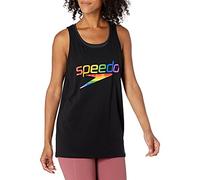 Speedo Tank Top ärmellos Muscle Graphic, Unisex-Erwachsene Herren, Top, Unisex Pride Tank, Rainbow Brights, Large